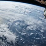 Earth viewed from orbit