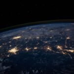 Stars and cosmic dust across the night sky