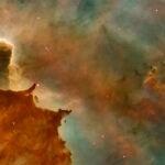 Bright stars scattered across deep space
